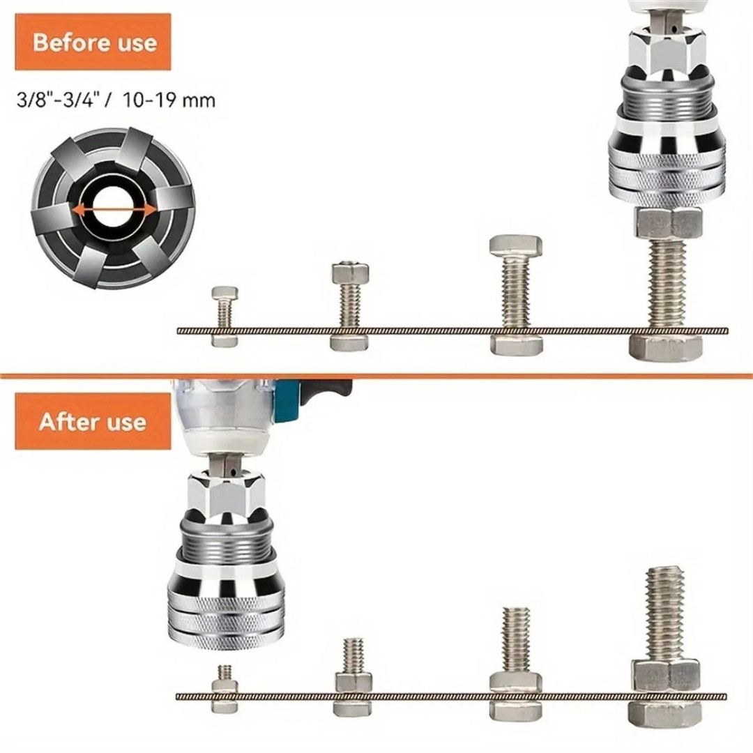 10-19mm Universal Socket Tool Adjustable Multifunction Wrench Sleeve Adapter Kit