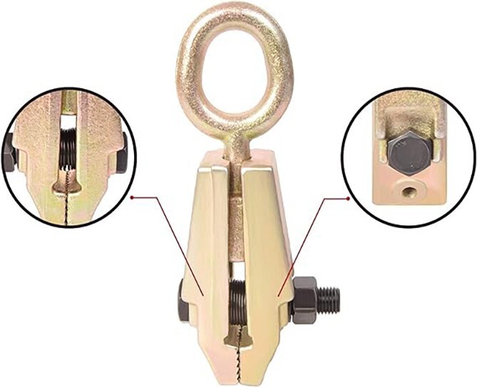 Self-Tightenin?g grips 5 Ton Straight Way Frame Back auto Body Repair Pull Clamp