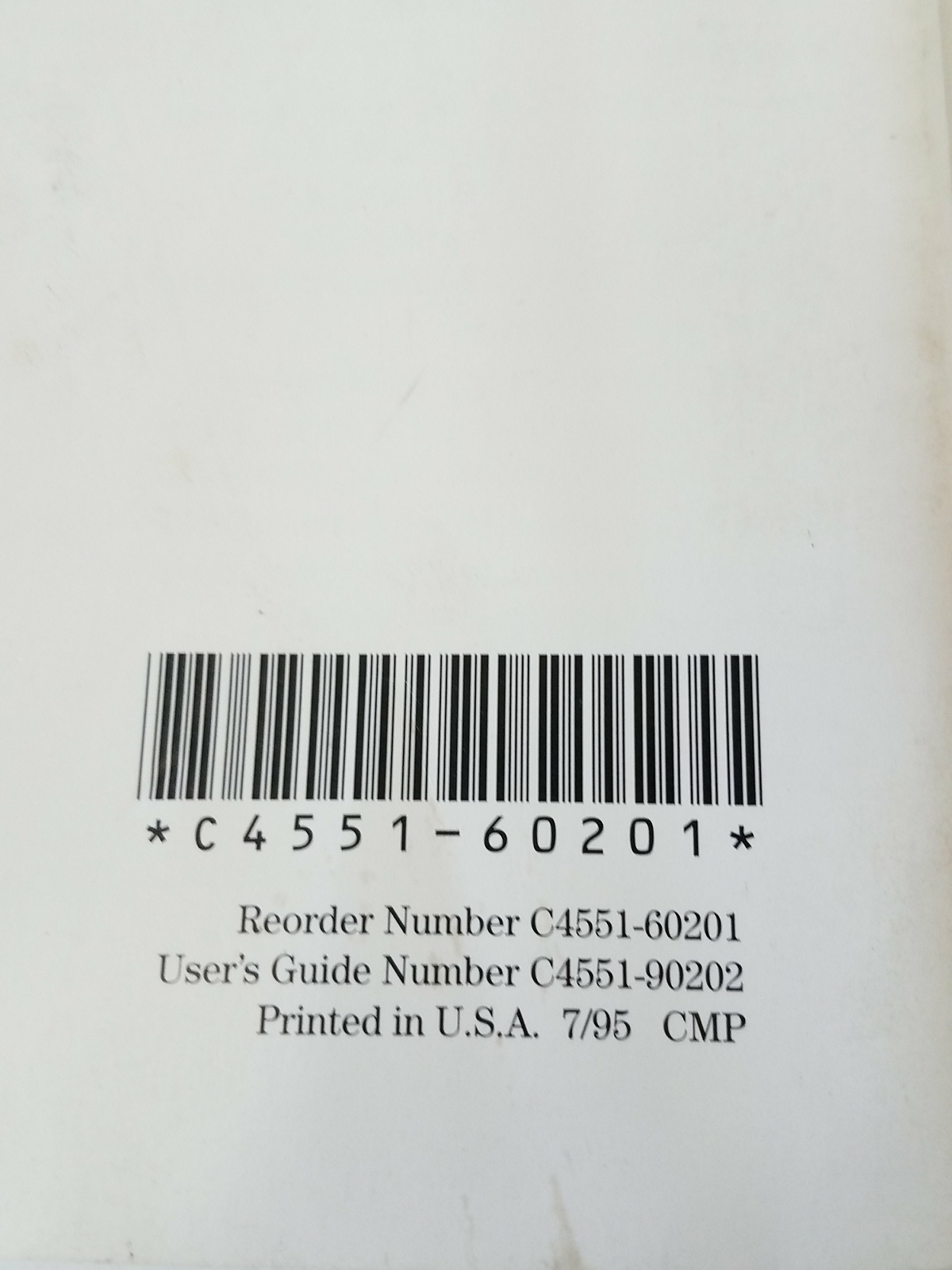 HP Hewlett Packard 850C/855C Printer User's Guide