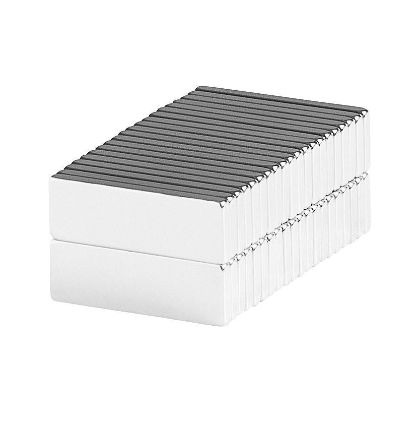3/4 x 1/4 x 1/16 Inch Neodymium Rare Earth Bar Magnets N52 (40 Pack)