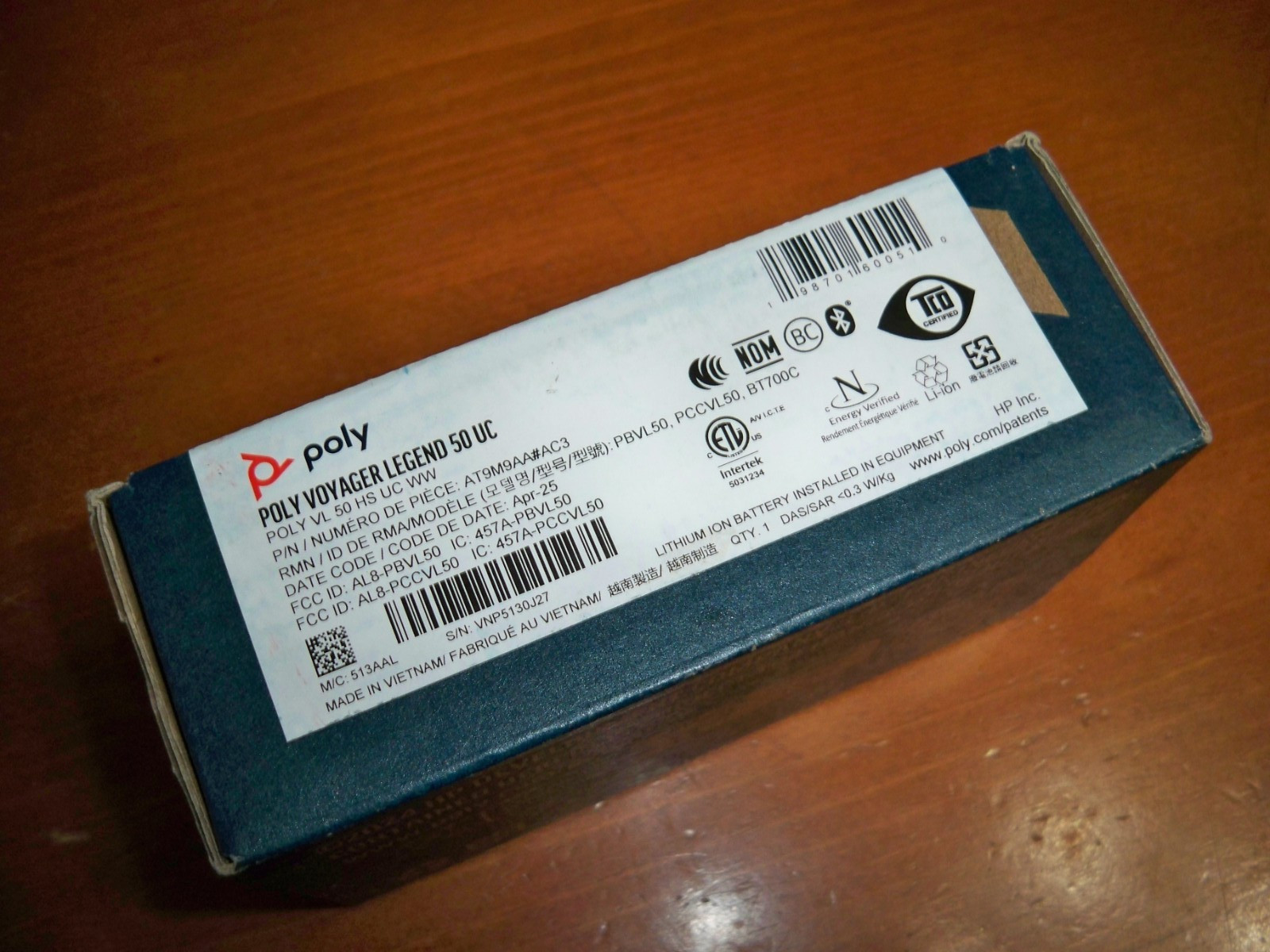 POLY VOYAGER LEGEND 50 UC - BLUETOOTH EARPIECE - NEW !!