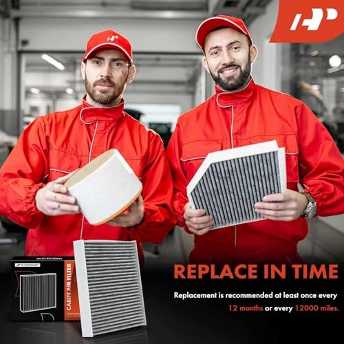 2-PC Engine & Cabin Air Filter with Activated Carbon Compatible with Ford