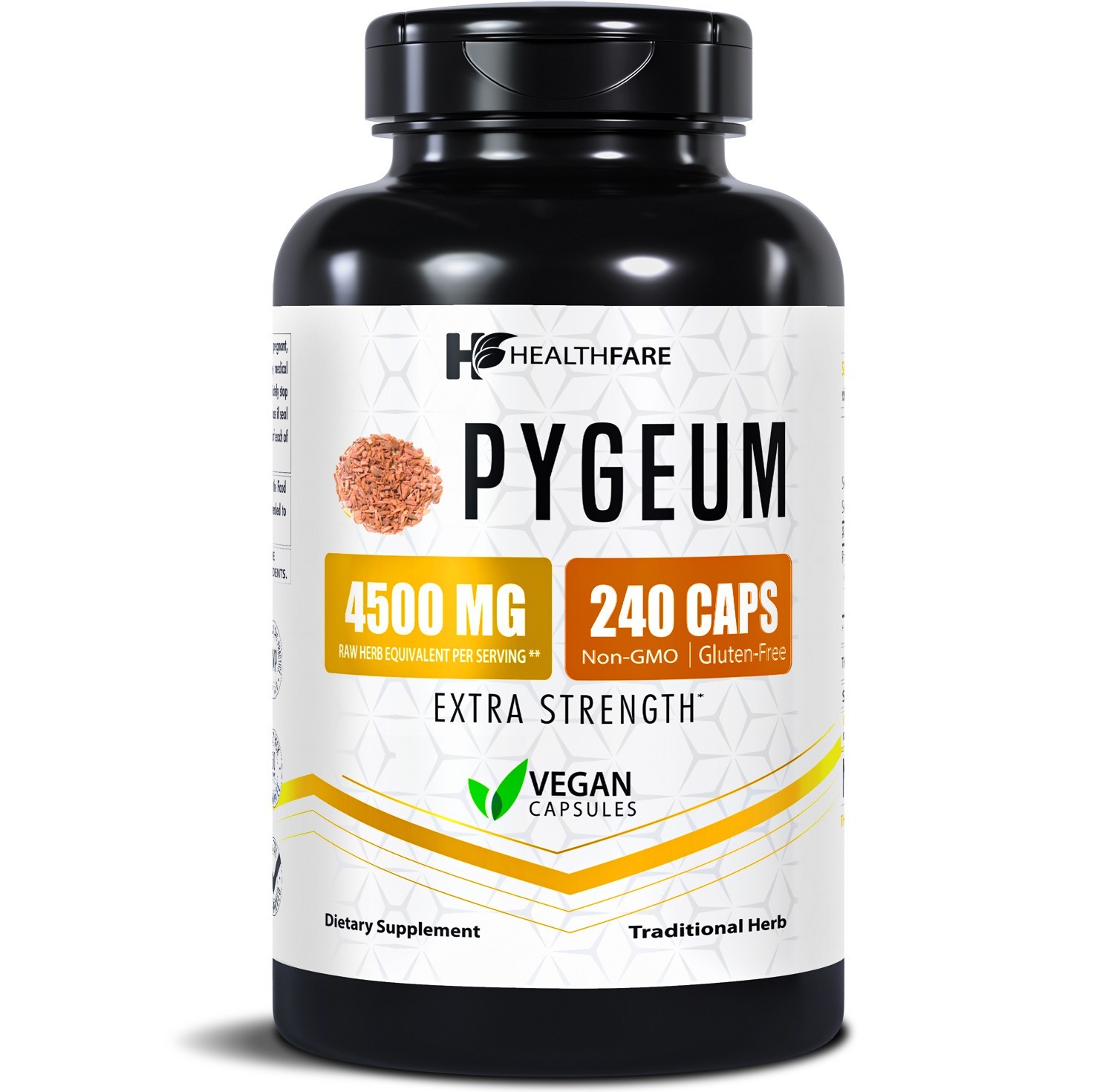 Pygeum Bark Extract Supplement 4500mg | 240 Capsules Prostate Health HEALTHFARE