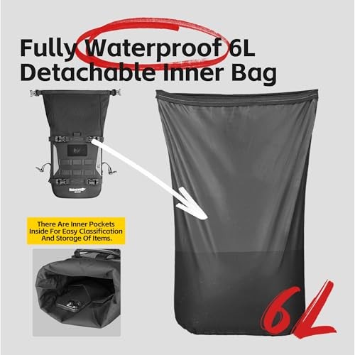 Waterproof Motorcycle Crash Bar Bag, Expandable (1 Piece) | Multi-mount