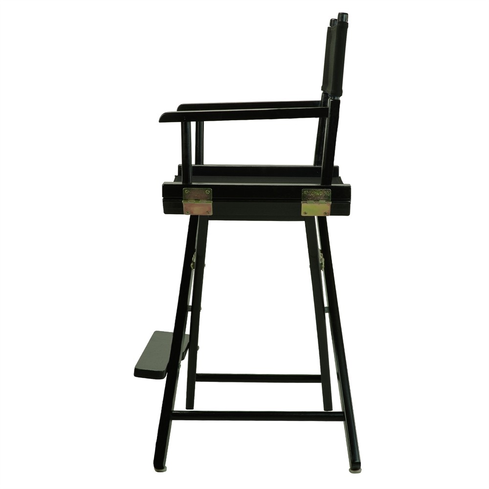 24" Director's Chair Black Frame-Black Canvas