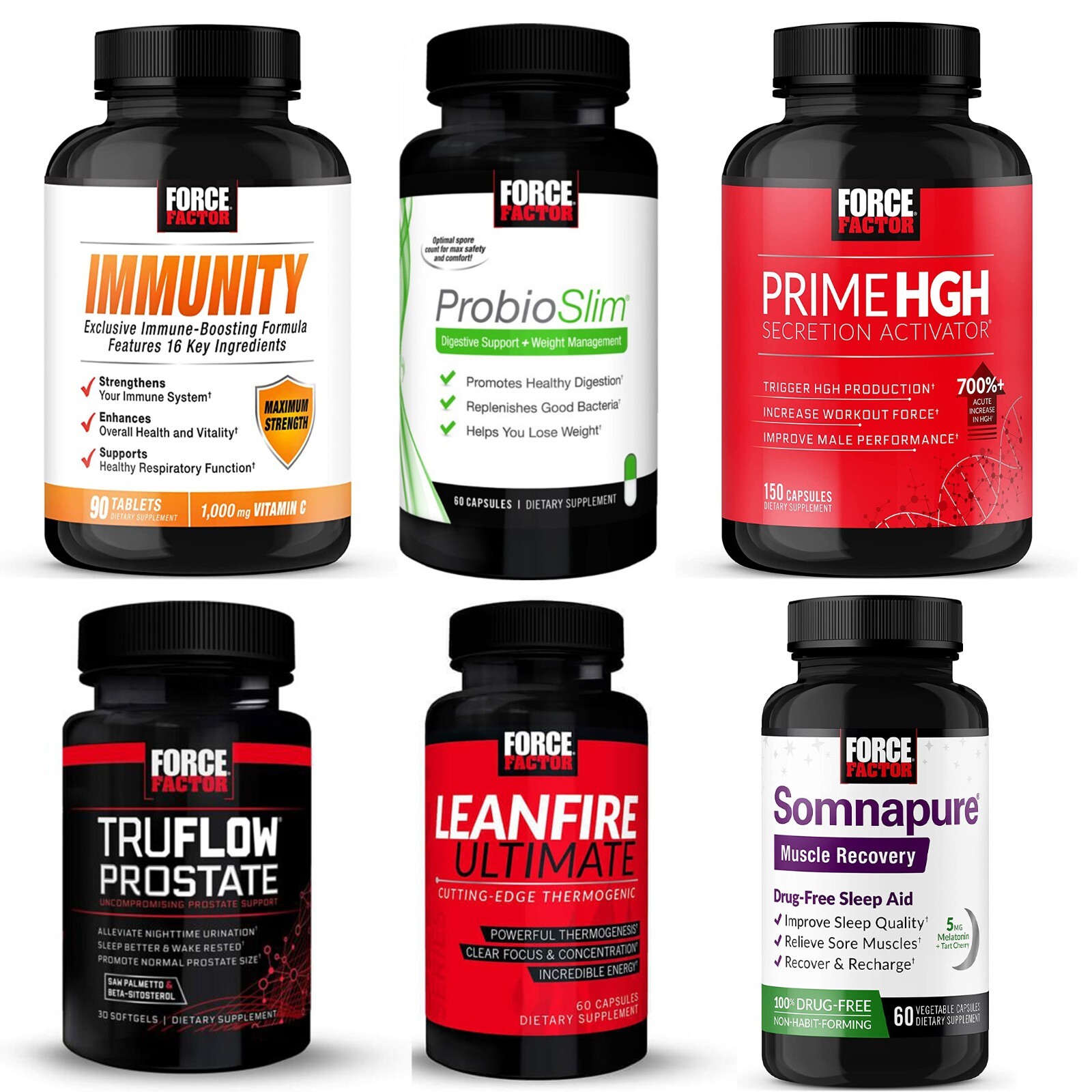 Force Factor - ProbioSlim - Test Booster - IMMUNITY - TruFlow = WHOLE LINE!