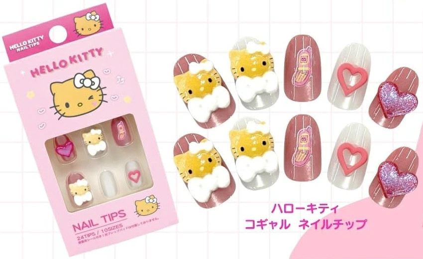 Hello Kitty Kogal Nail Tips For Adult Collectors Ages 13+