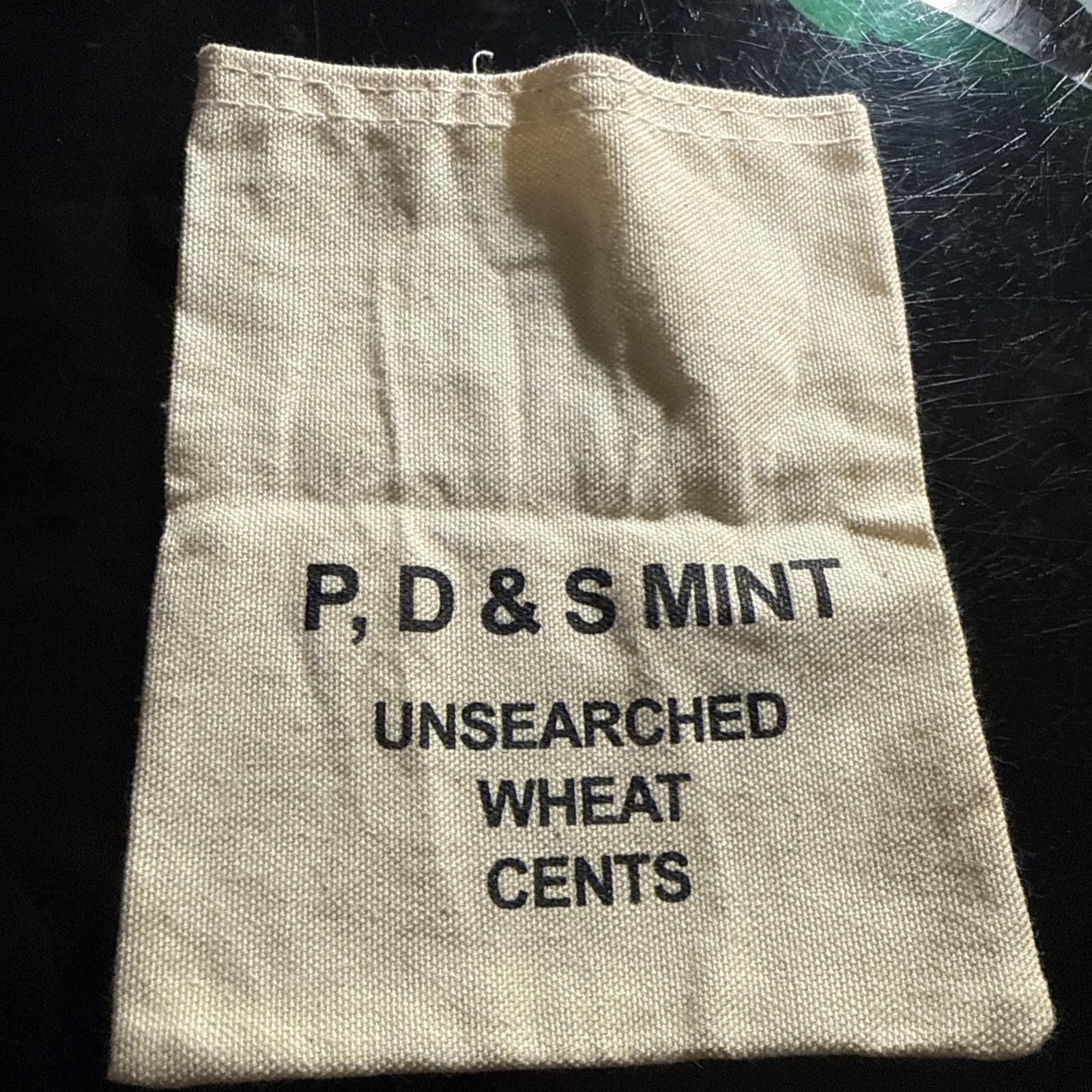 P,D & S Mint Unsearched Wheat Cents Coin Tote Bag Only Empty