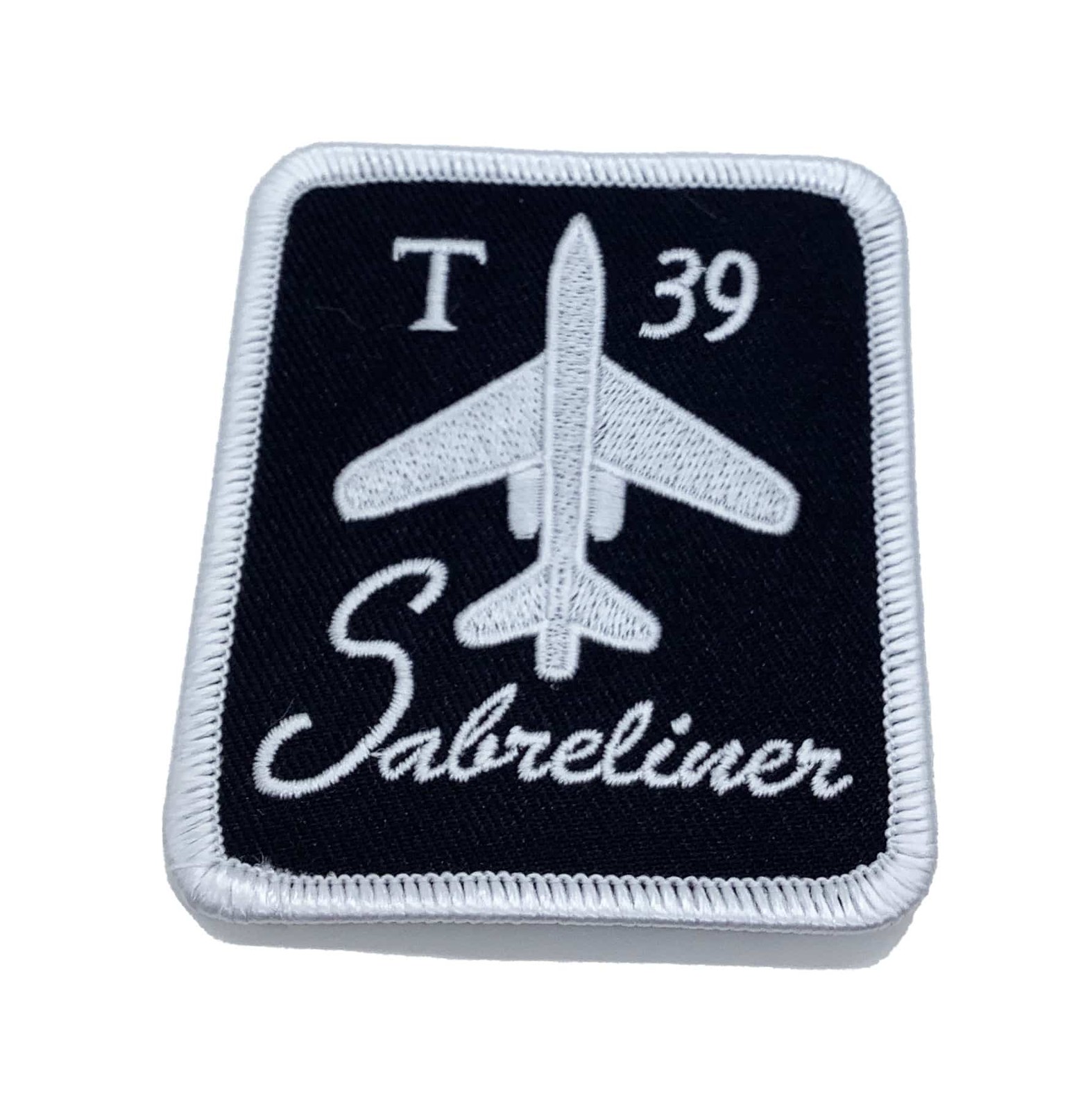 T-39 Sabreliner Patch – With Hook and Loop, 3.5 in