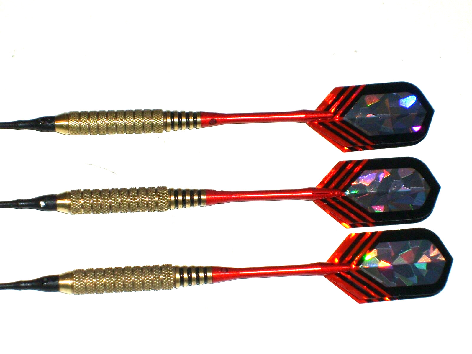Soft Tip Darts Used, 17 Gram Brass with Aluminum Shafts and New Flights #1664