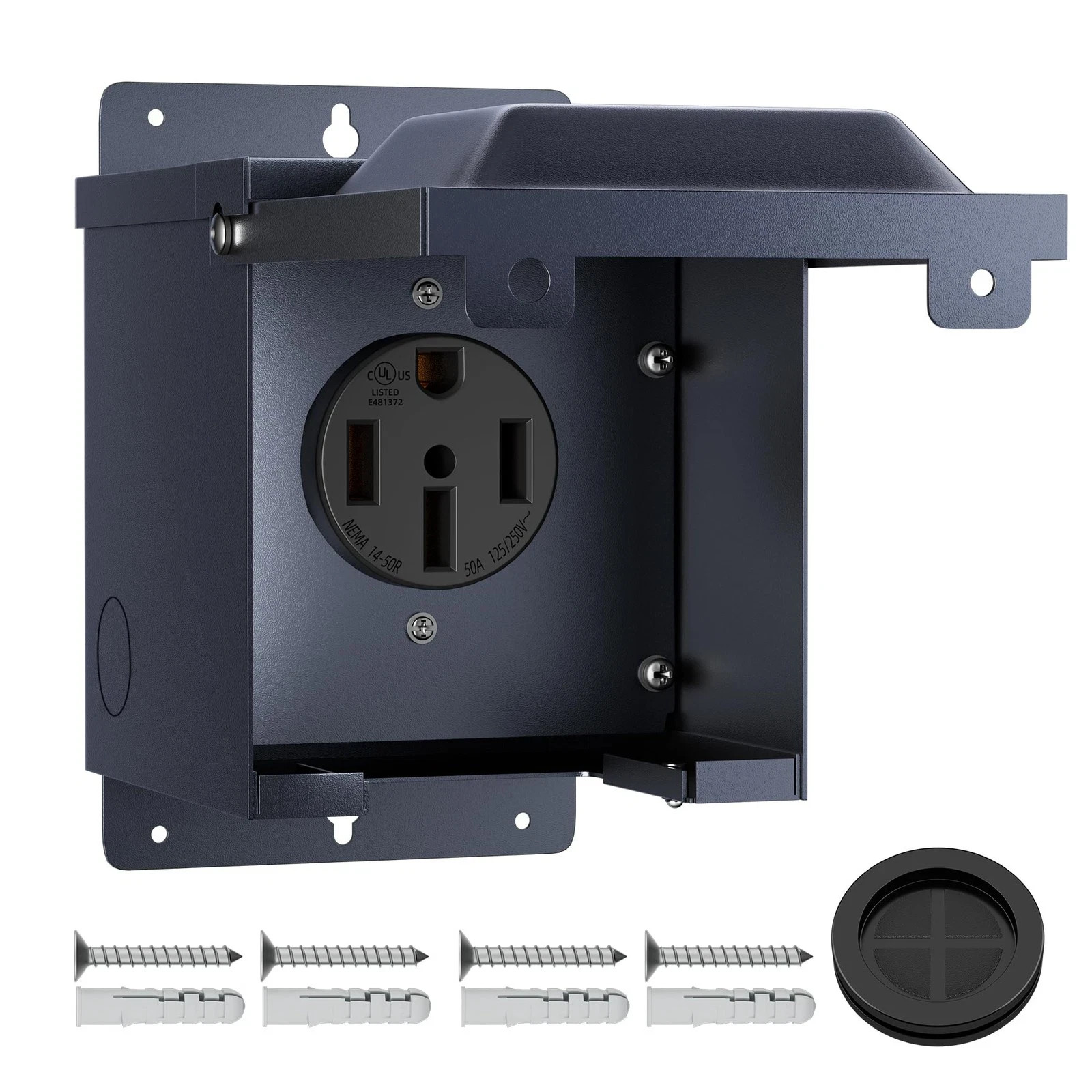 50 Amp RV Power Outlet , 125/250V NEMA 14-50R RV Receptacle UL Listed, Weathe...