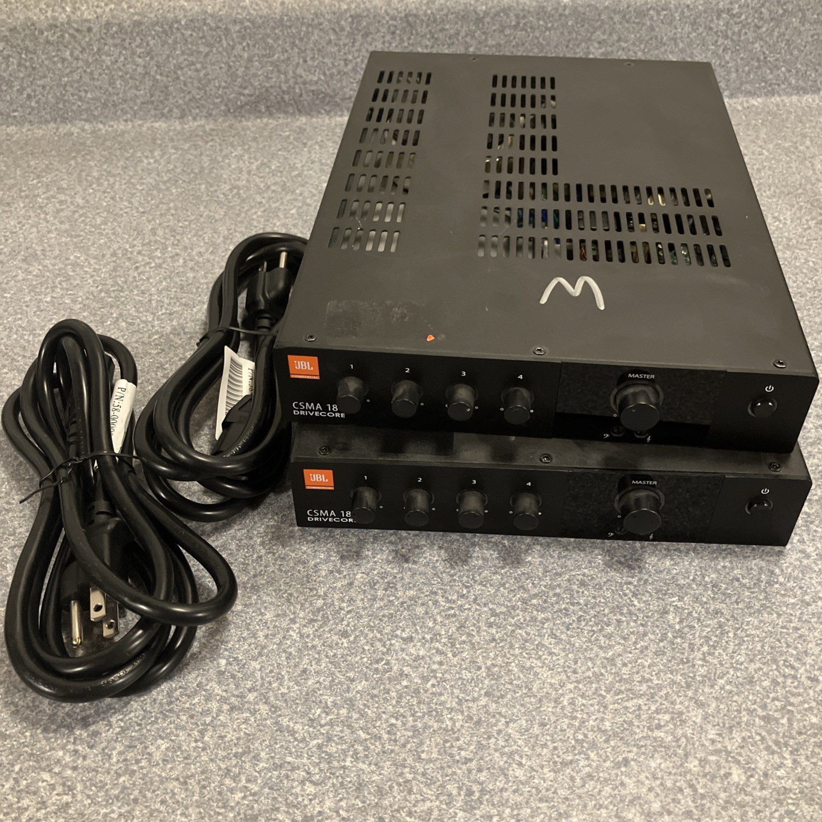 JBL CSMA 180 Commercial Series 80W 4-Channel 70V/100V DriveCore LOT OF 2