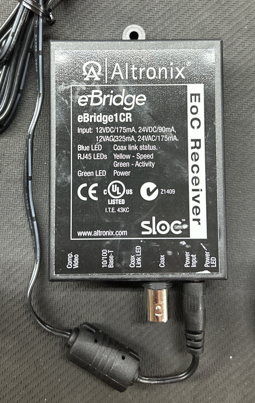 Altronix eBridge1CR eBridge single port coax to IP receiver