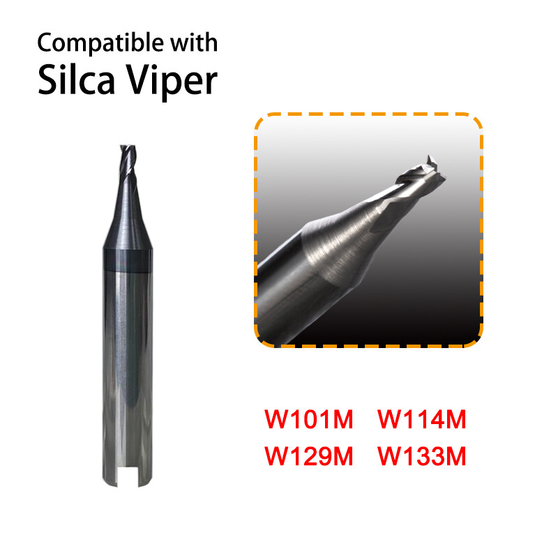 End Mill Cutter Compatible with Silca Viper Key Cutting Machine W101 W114 W129