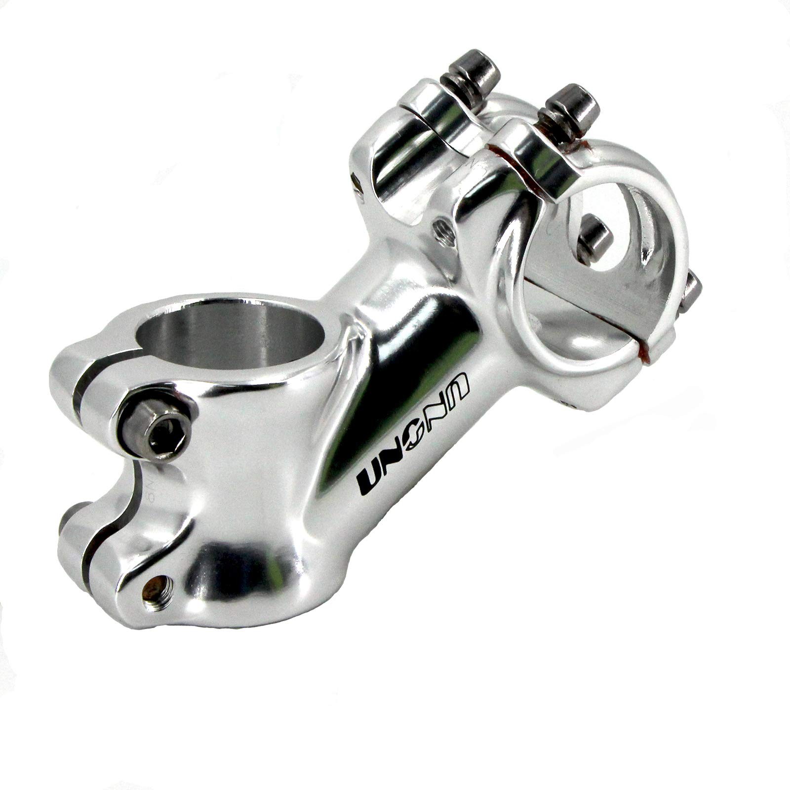 Retro Silver 31.8 Stem 70mm Mountain Bike Stem,35 Degree Bicycle Stem Riser S...
