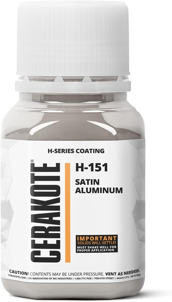 Cerakote H-Series Oven Cure H-151P Satin Aluminum Ceramic Coating (16oz) Part B