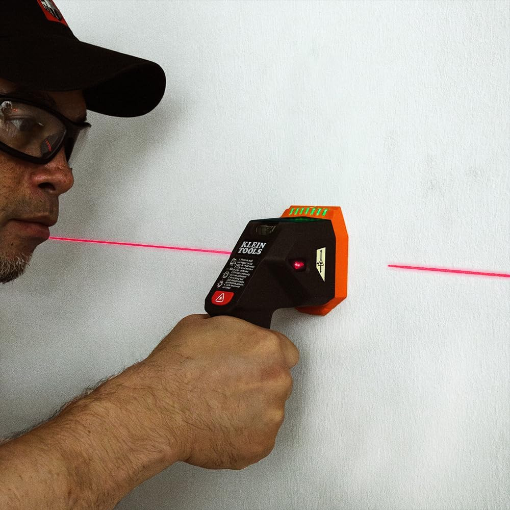Klein Tools ESF150LL Electronic Stud Finder with Cross-Line Lasers, Bubble Level