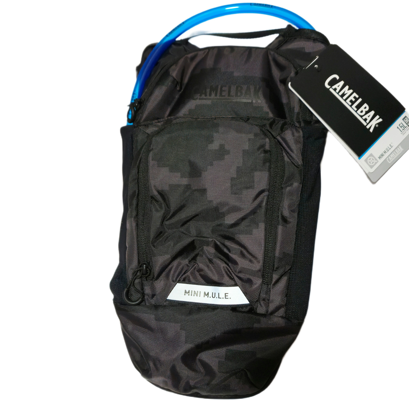 CamelBak Kids Mini M.U.L.E. 50oz Hydration Pack Crux 1.5L Reservoir Camo Black
