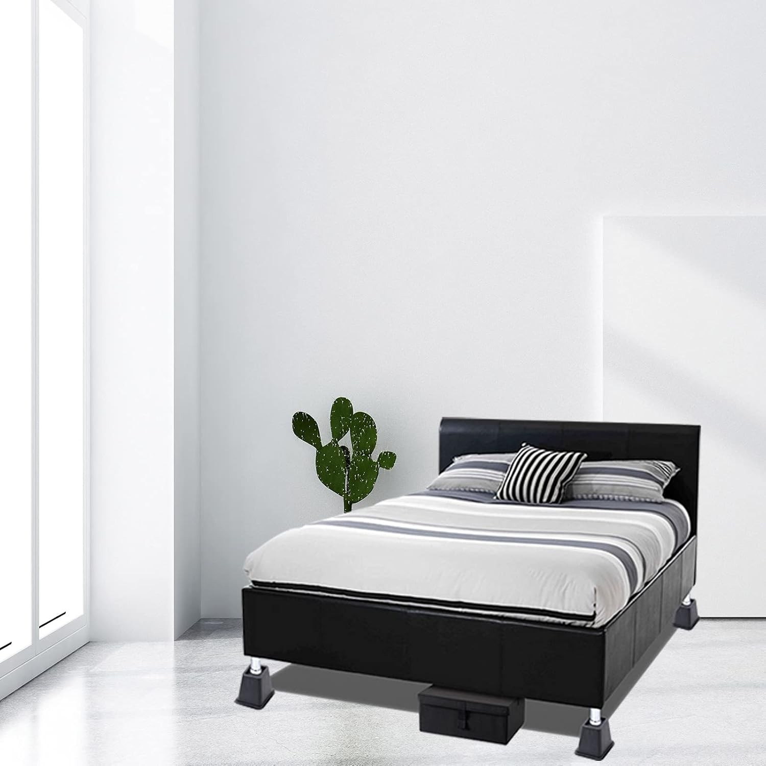 Bed Risers 3 Inch, Heavy Duty Square Furniture Frame Lift for Couch, Chair, Desk