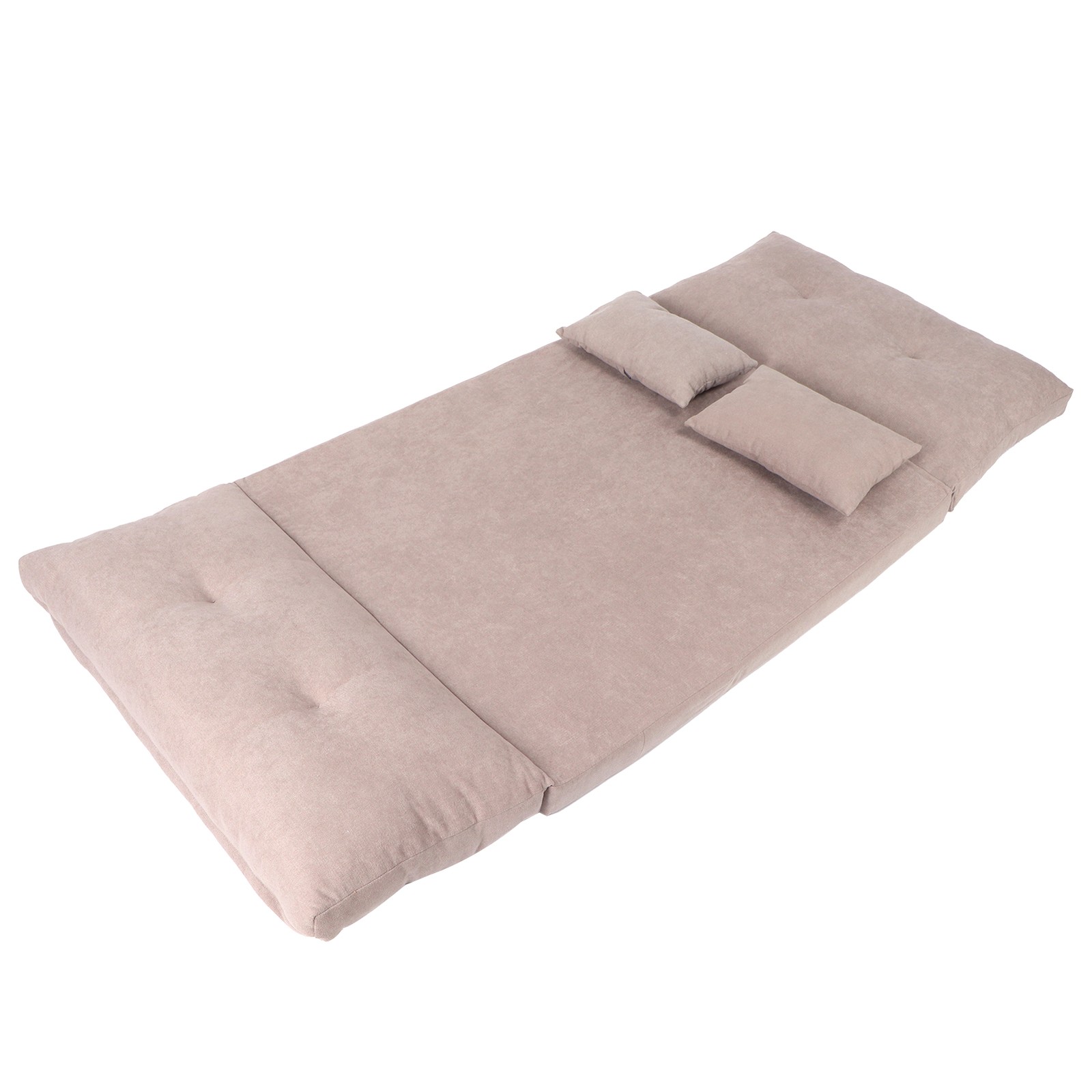 Living Room Double Folding Sofa Bed Adjustable Lounger Sofa With 2 Pillows GDXP