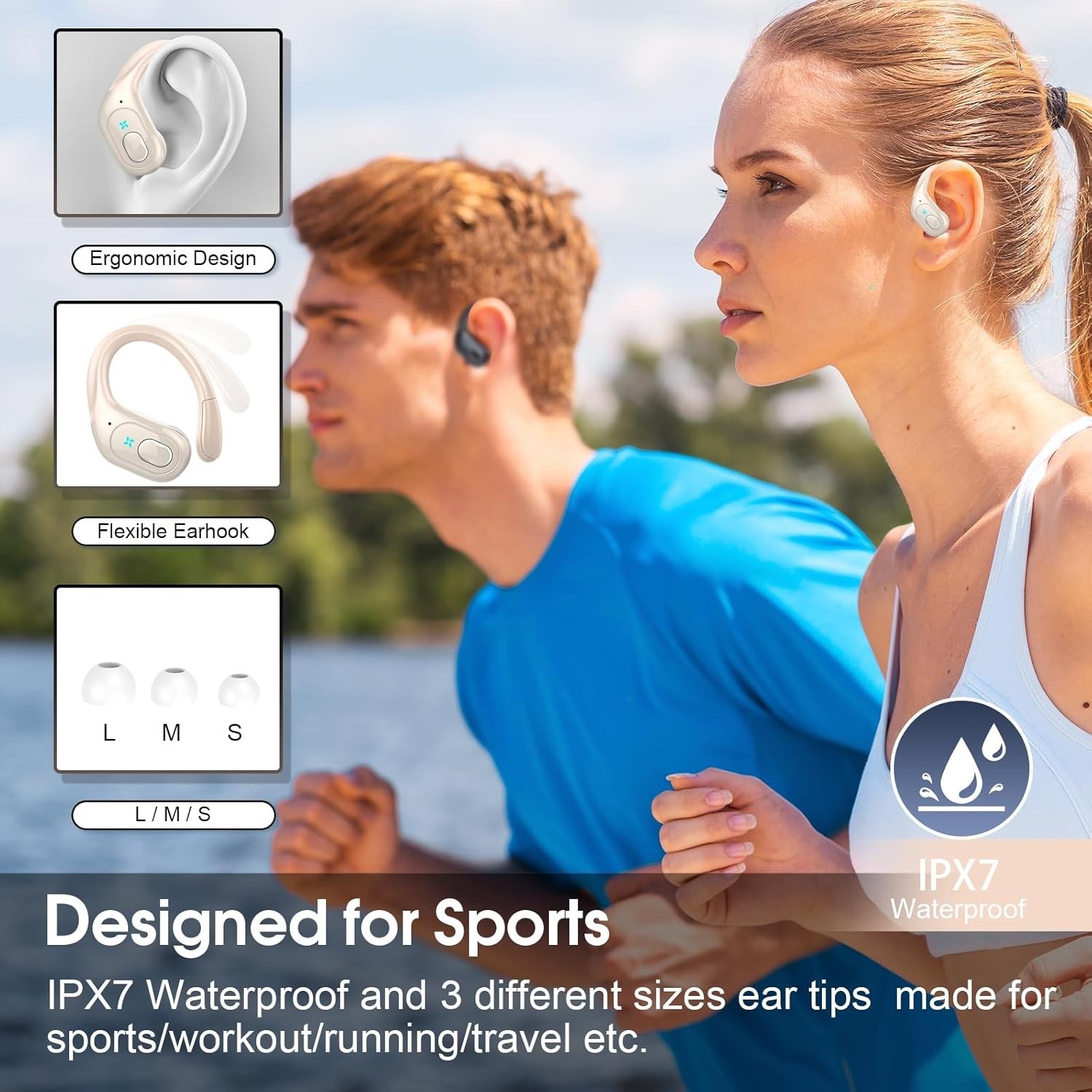 Wireless Earbuds 75hrs Bluetooth 5.4 Headphone Sport, 2026 Bluetooth Earbuds ...