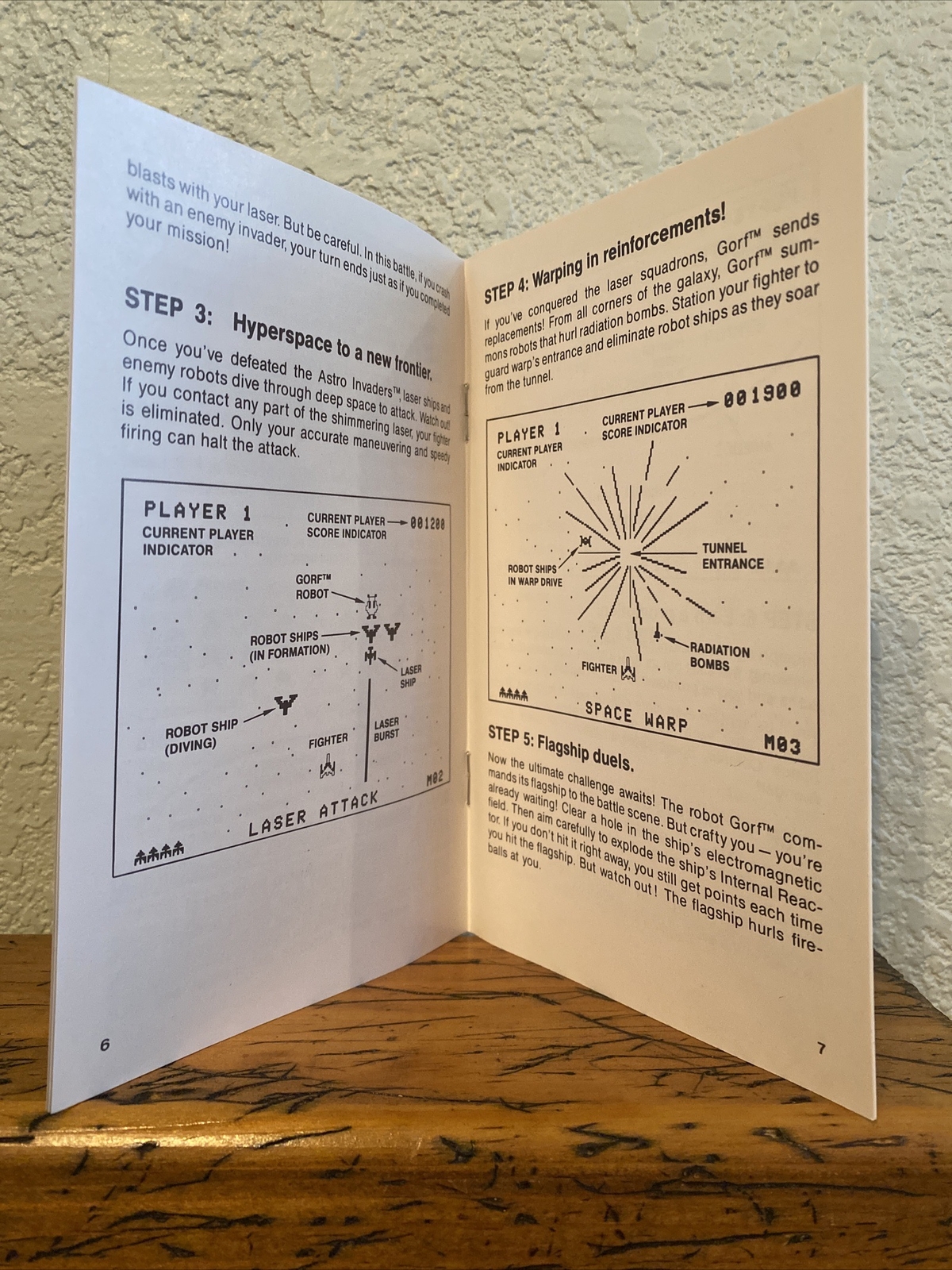 Coleco Vision Gorf Instruction Manual Only EXCELLENT CONDITION