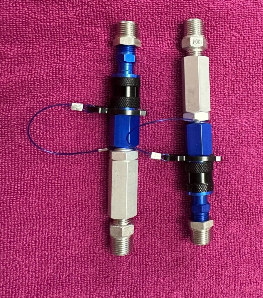 Hookah Diving filtered quick connect set w/air stop fits Brownies 3/8 npt