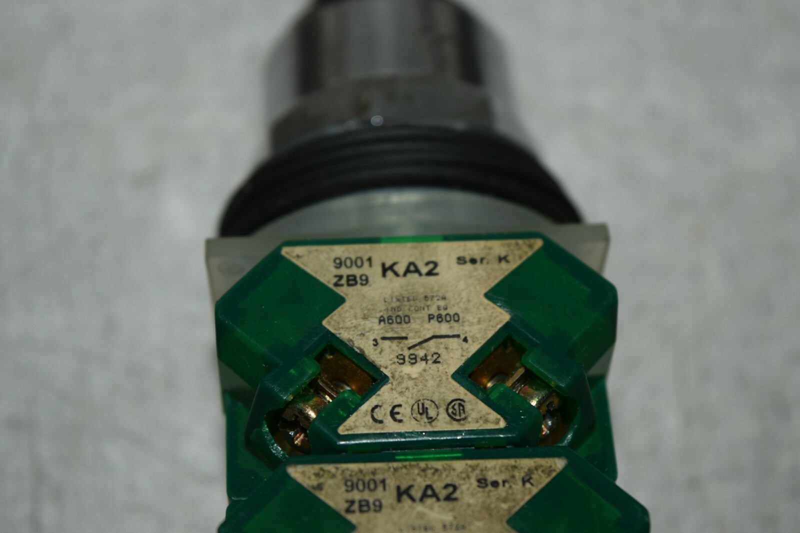 Square D 9001 ZB9 Ser. K Selector Switch