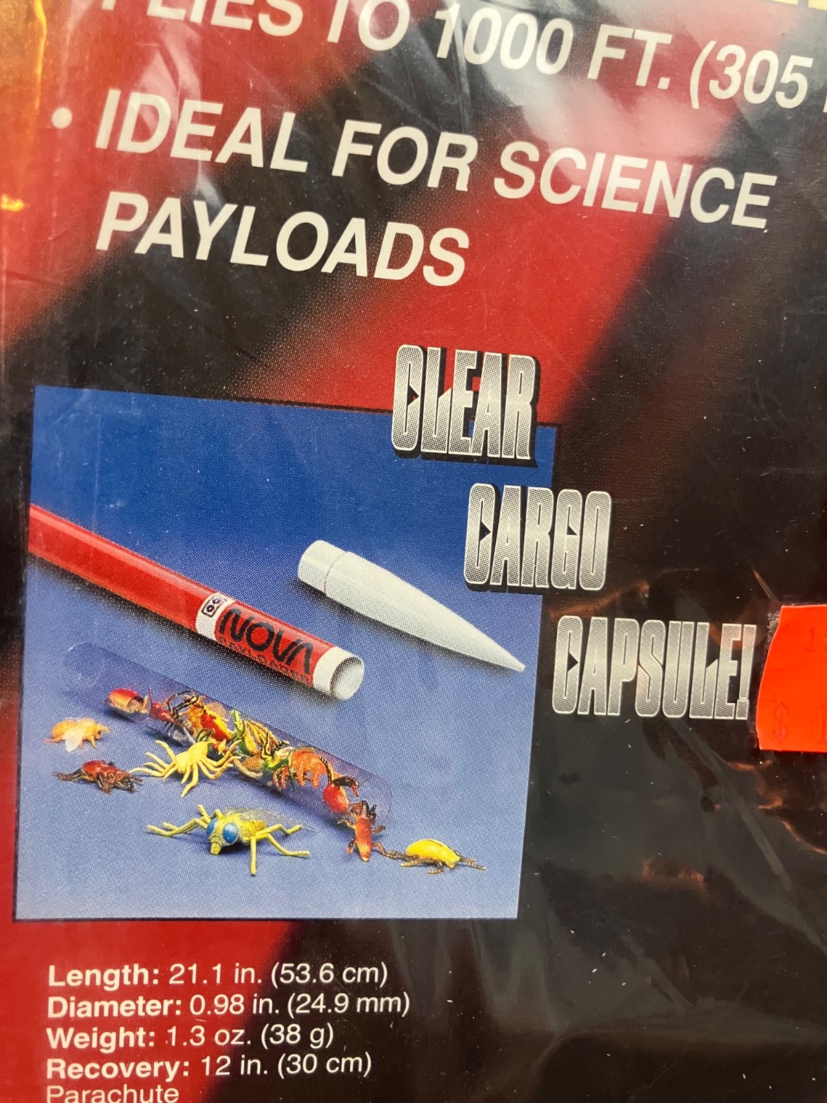 Original (not reissue) Estes Nova Payloader Flying Rocket Kit #1960 -Sealed