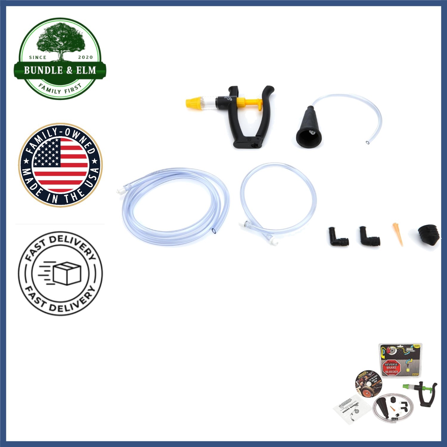 Reverse Brake Bleeder Tool for Easy One-Person Operation on All Vehicles