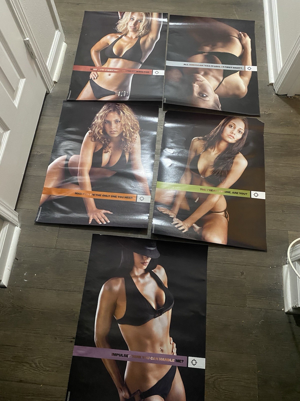 SmartParts Girls Paintball Posters x5 Shocker AllAmerican Freak Nerve Maxflo Lot