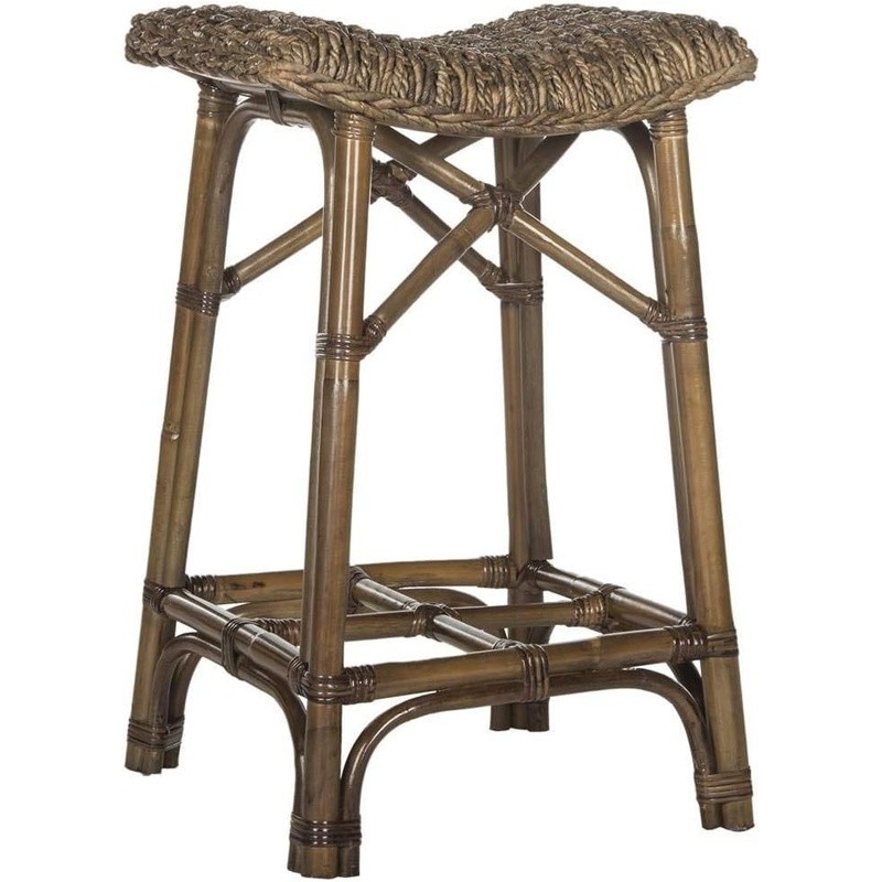 Rattan Barstool Modern Design Living Room Bedroom Family Room Library Study New