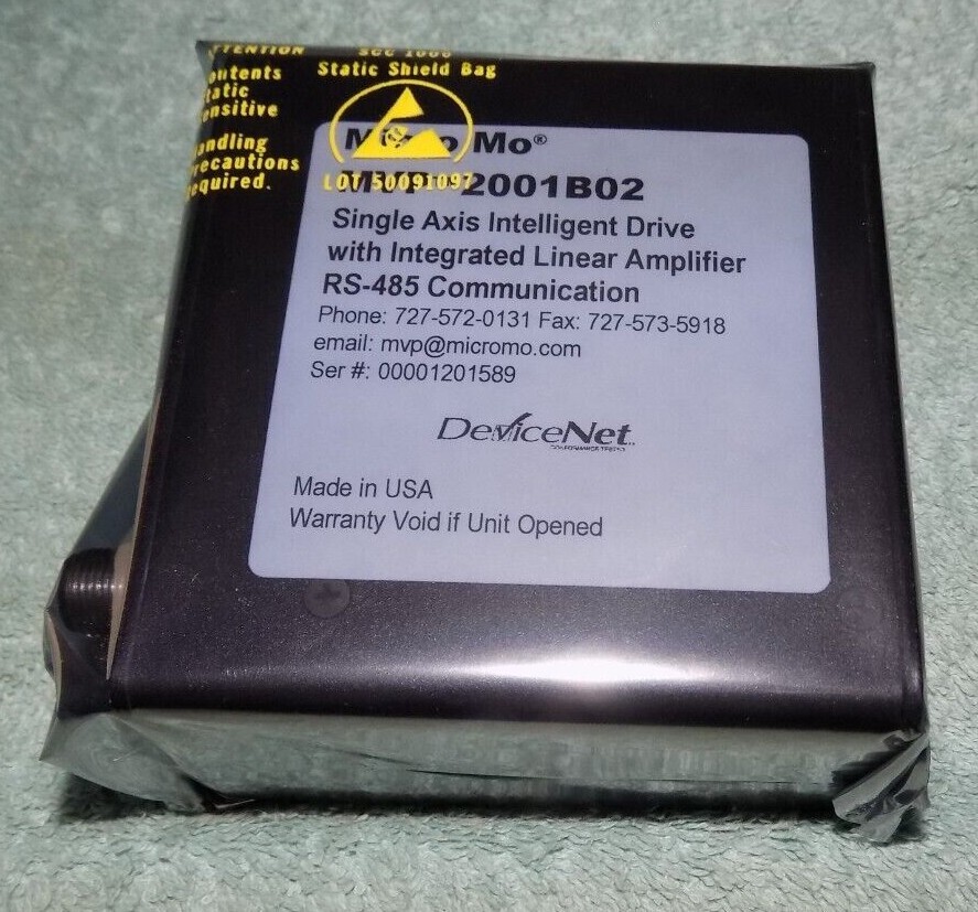New Micro Mo MVP2001B02 Single Axis Intelligent Drive Integrated Amp DeviceNet