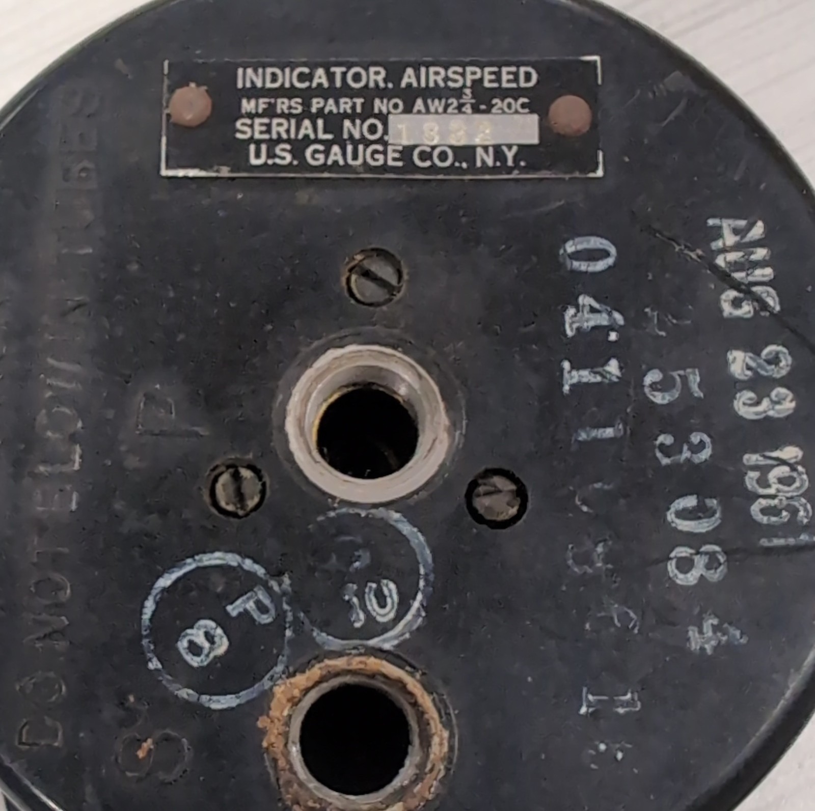 Airspeed Indicator AW2 3/4 -20c