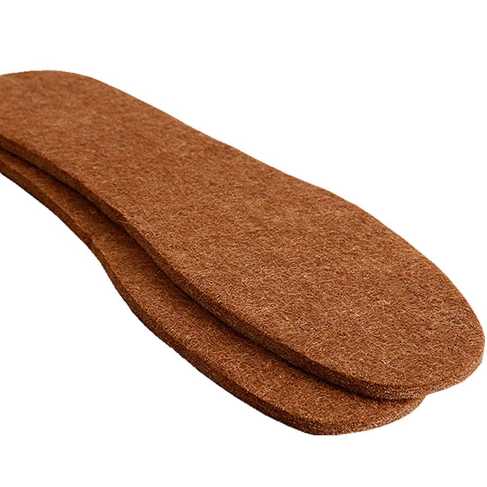 Soft Alpaca Wool Felt Winter Warm Shoe Boot Insoles Natural Wool Felt Insert Men
