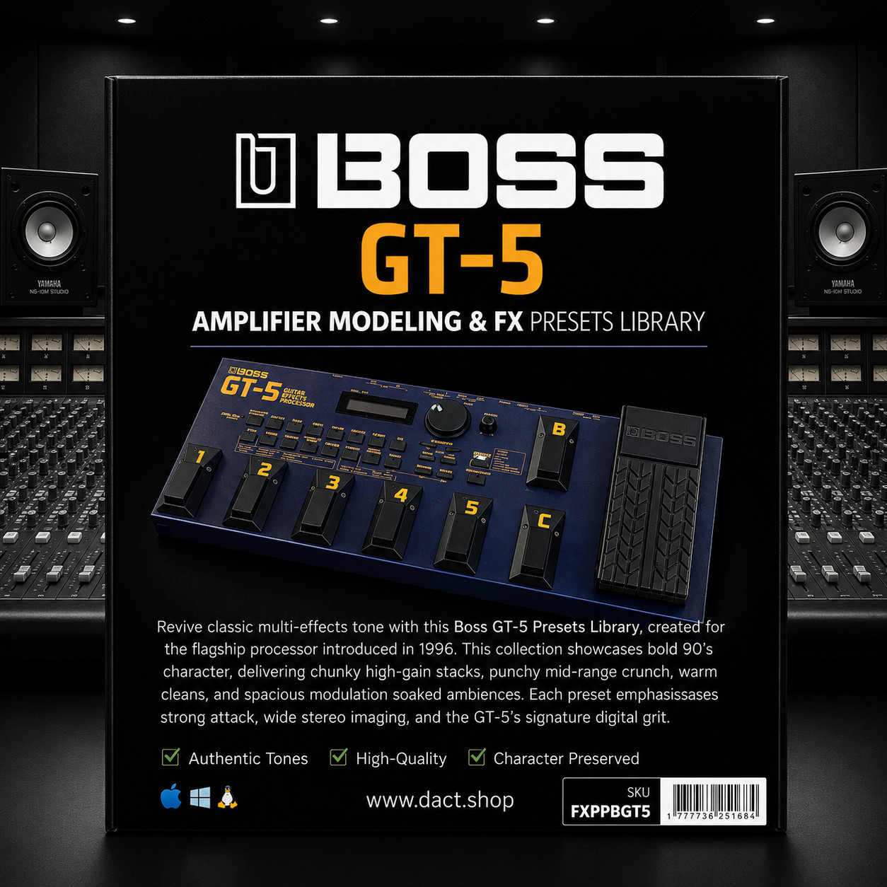 Boss GT-5 Guitar Multi-FX Presets Library