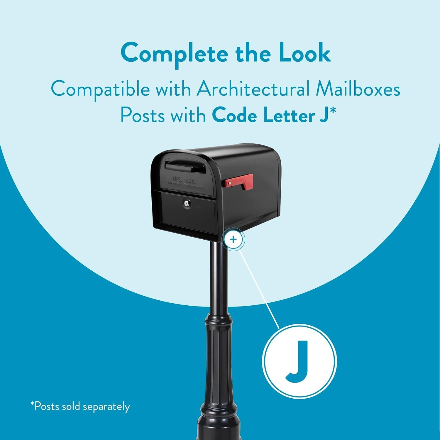 Oasis 360 Locking Parcel Mailbox, Extra Large, Black,