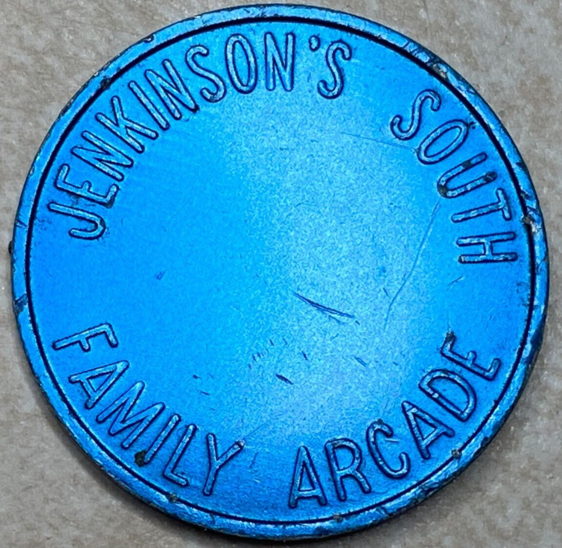 Jenkinson's South Family Arcade NJ New Jersey Arcade Trade Slot Token T4159