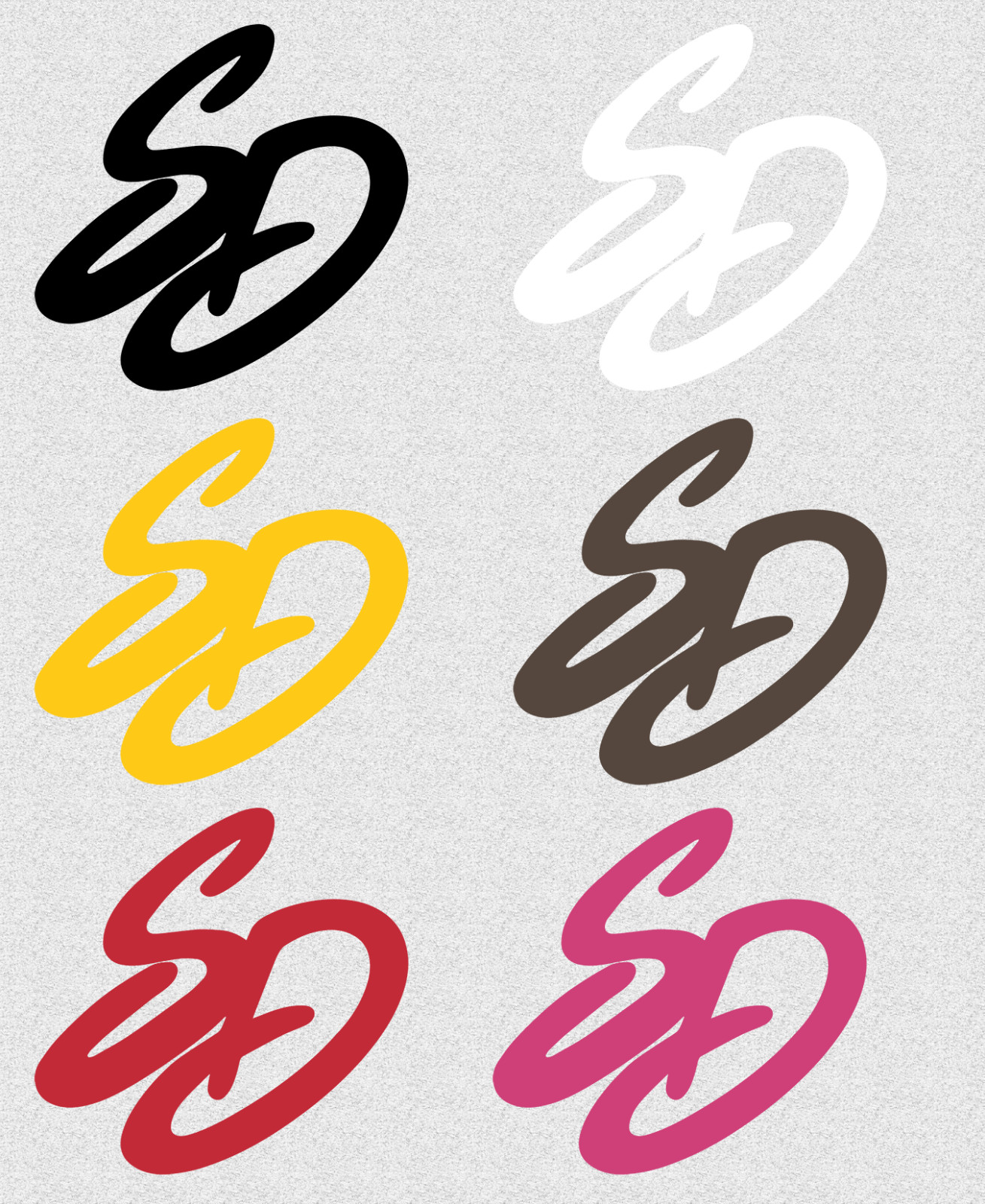 San Diego SD With Padres/SDSU Colors Decal Sticker