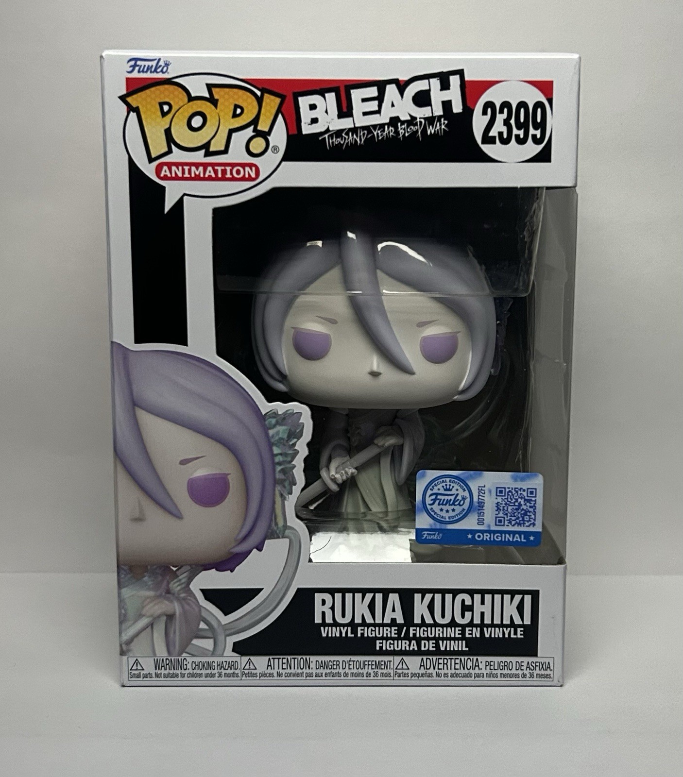 Funko Pop! Rukia Kuchiki #2399 Bleach Exclusive Vinyl + Protector *IN HAND*