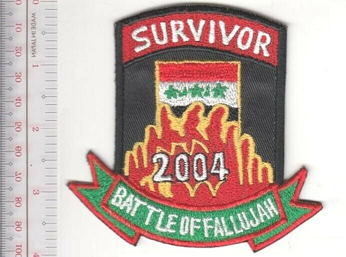 US Army & Marine Corps Iraq Battle of Fallujah Survivor Operation No Tariff