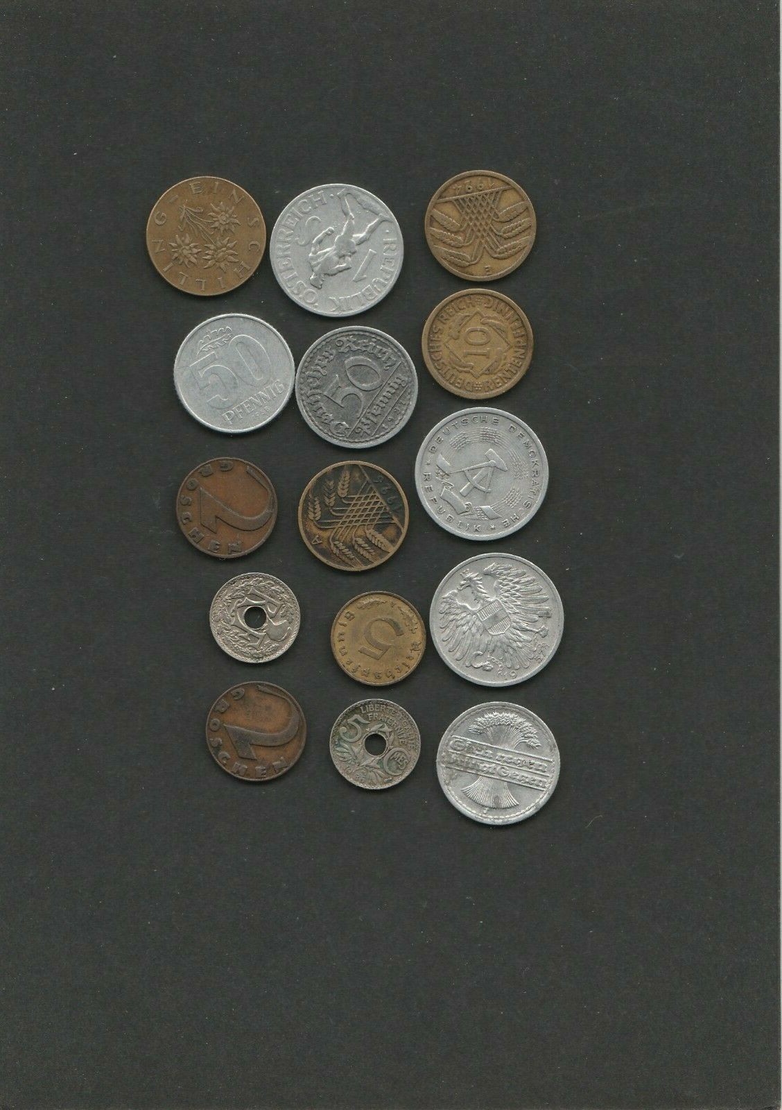 15 older coins Germany, Austria, France many rarities