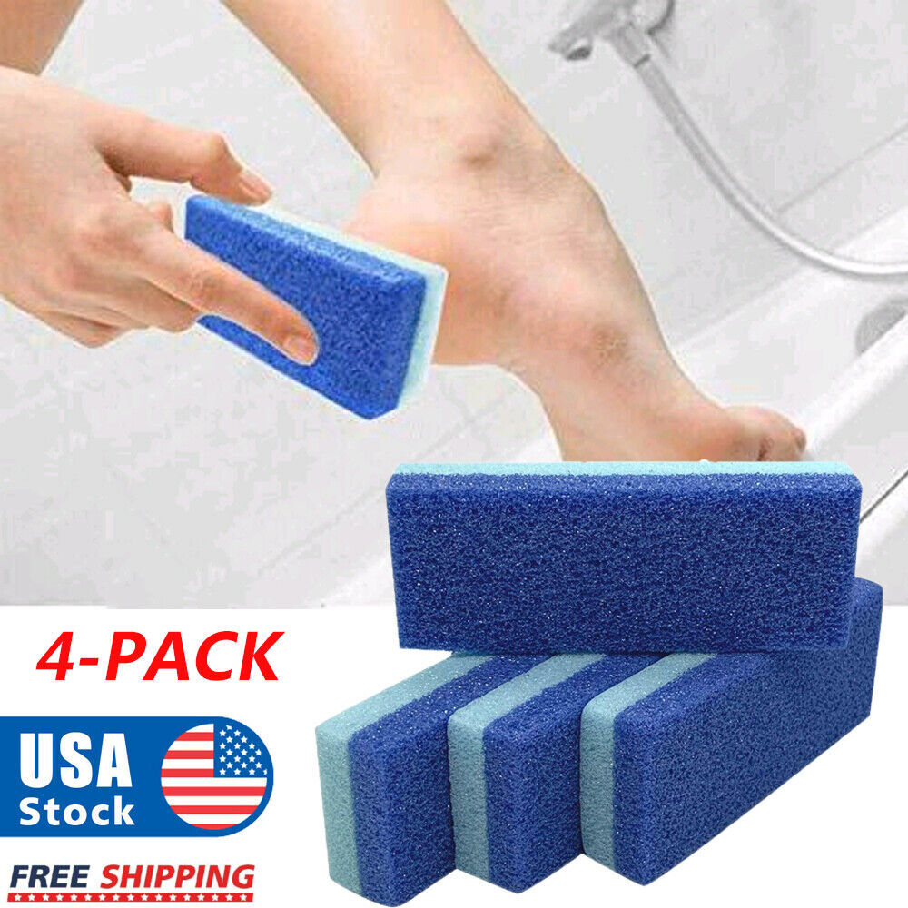 4 PACK Maryton Foot Pumice Stone for Feet Hard Skin Callus Remover and Scrubber
