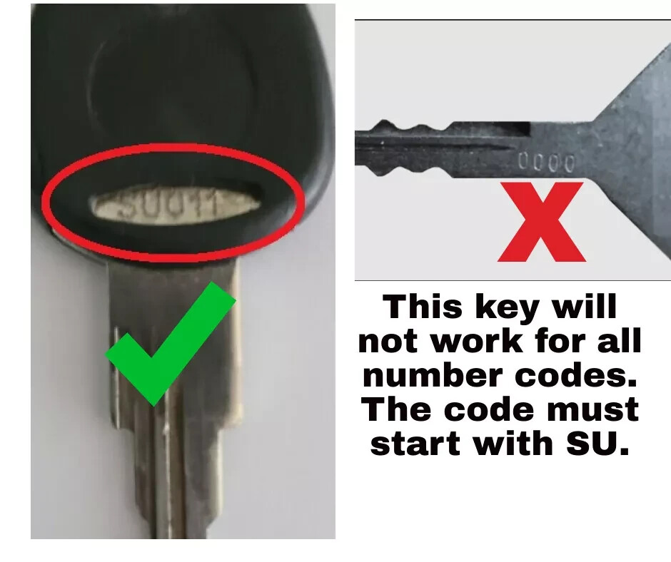 ARE Truck Cap Replacement Key Cut to Your Code SU001 - SU020
