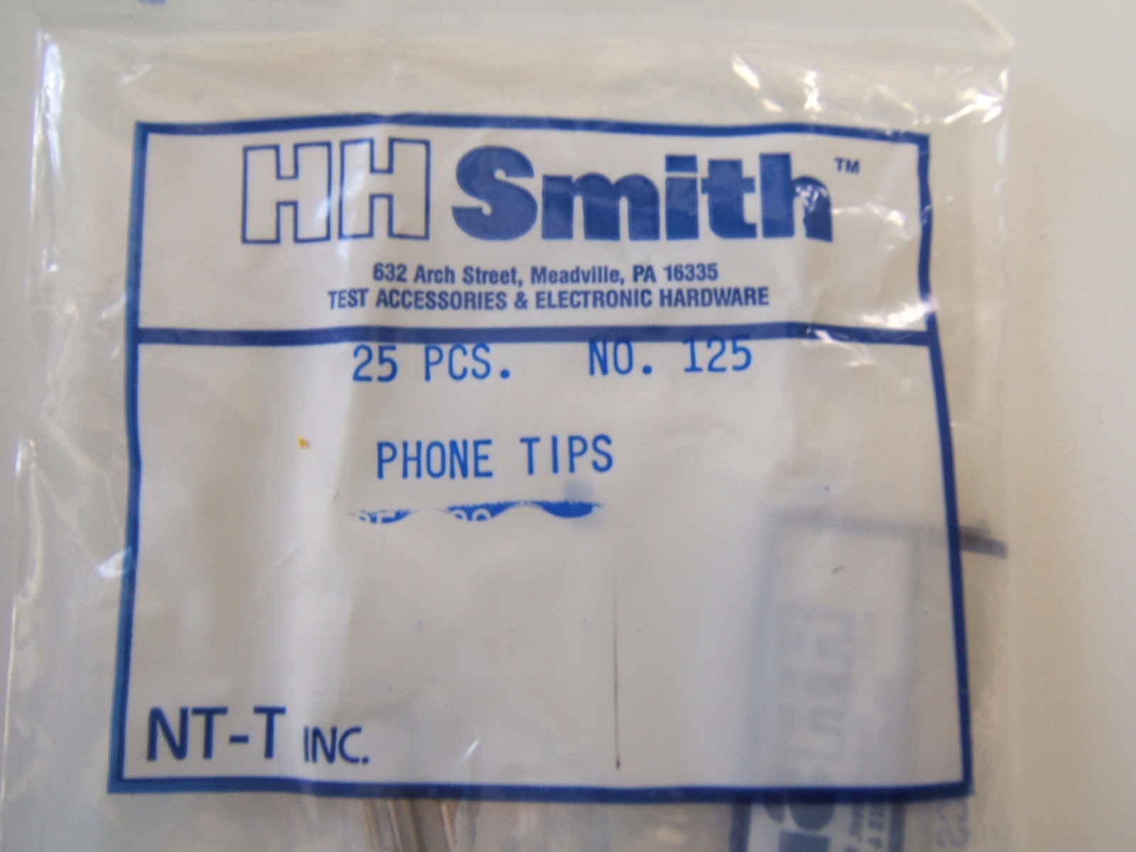 (5) LOT HH SMITH TEST PROBE TIP #125. NOS