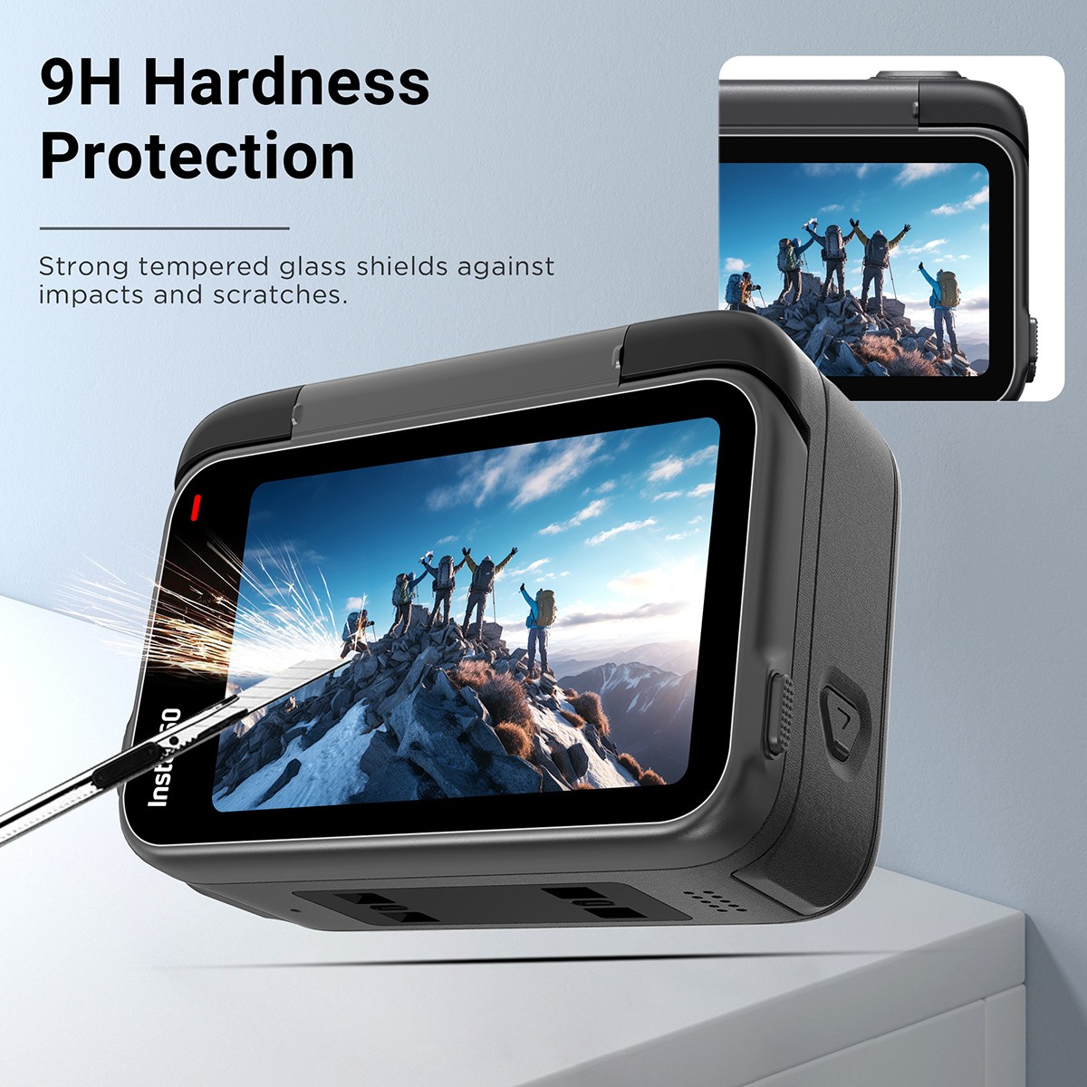 Camera Lens Screen LCD Display Protector Tempered Film Set for Insta360 Ace Pro2