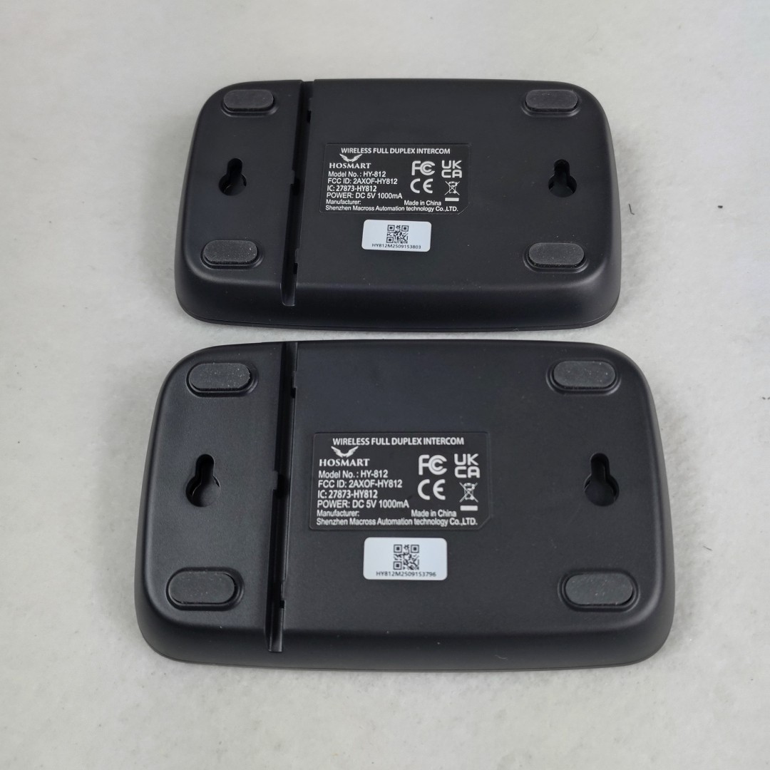HO-Smart 2-Way Full Duplex Wireless Intercom 2-Set 1300ft EUC