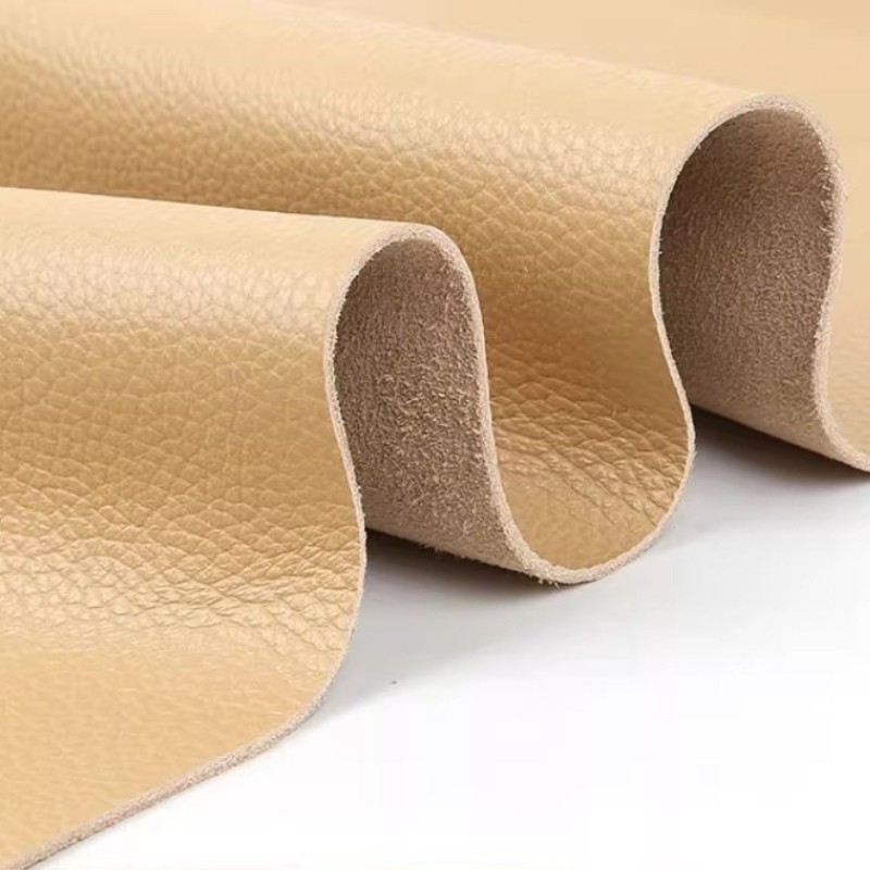 1.5mm Thick Cowhide Leather Fabric DIY Bag Sofa Cushion Handmade Craft Soft Trim