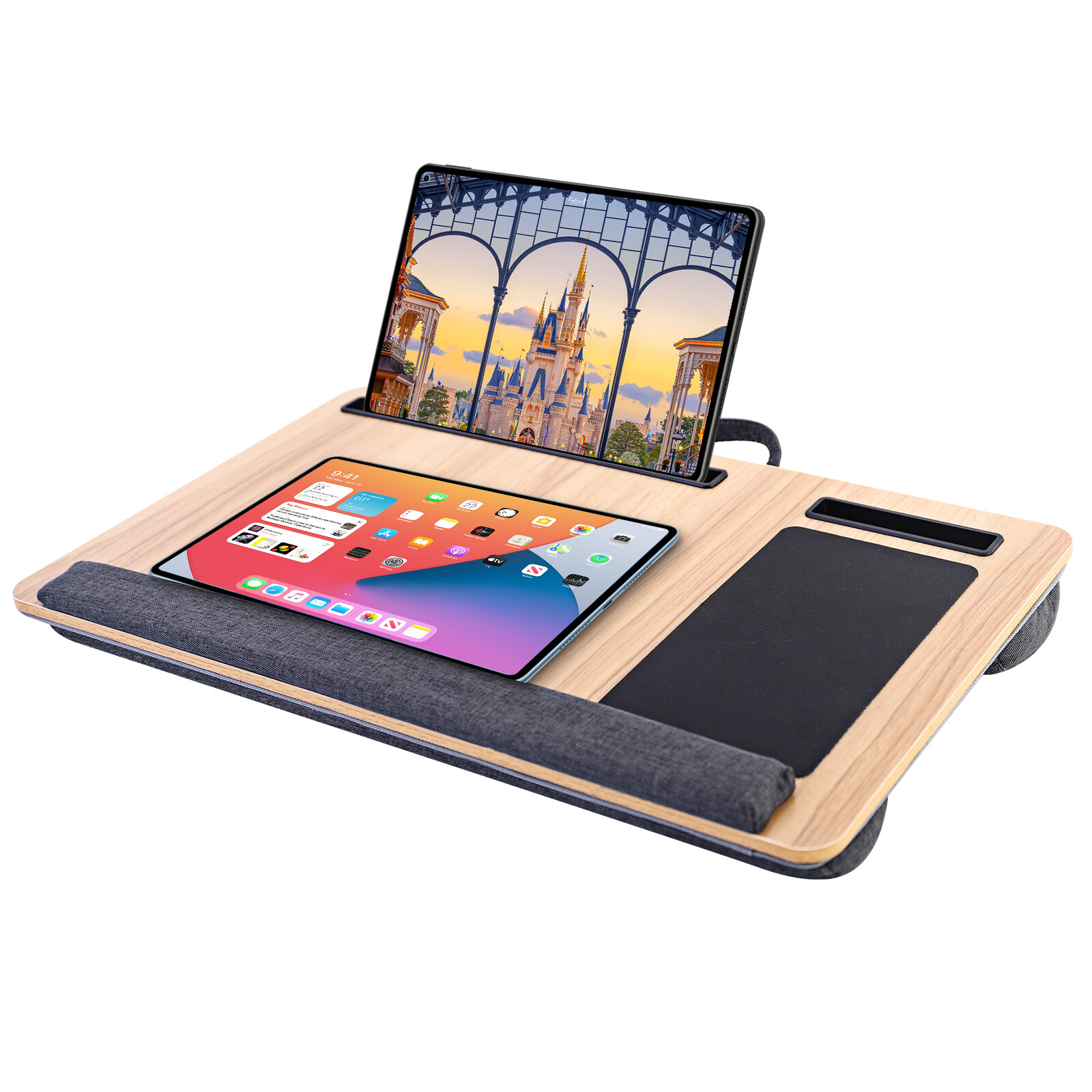 Portable Laptop Desk Table Tray Lap Computer Support Cushion Bed Pillow Cushion