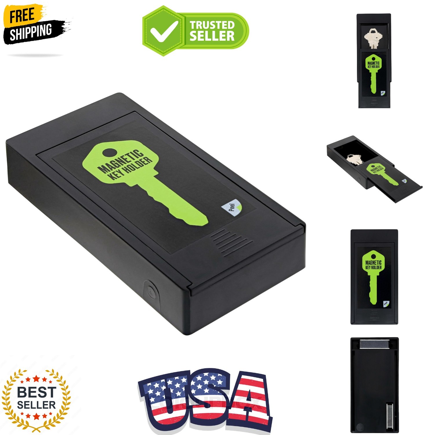 Large Plastic Magnetic Key Case